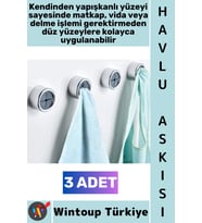 #Askı Montajsız Kendinden Yapışkanlı Kaydırmaz Mutfak Banyo Balkon Bez Lif Küçük Aksesuar Krom Kapla
