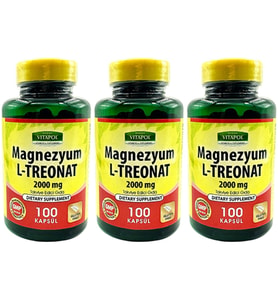 Vitapol Magnezyum L-Treonat 3x100 Vegan Kapsül