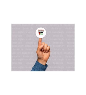 Boykot Ediyorum Sessiz Kalma Etiketi Boycotting Yuvarlak Mat Sticker 4 Cm (45 Adet)