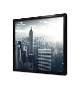 New York Şehir Çerçeveli Cam Tablo