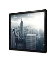 New York Şehir Çerçeveli Cam Tablo
