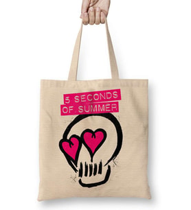 5 Sos 5 Seconds Of Summer Bez Çanta Uzun Saplı
