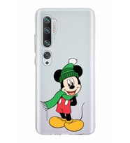 Xiaomi Mi Note 10 Uyumlu Kapak Mickey Mouse Tasarımlı Şeffaf Silikon Kılıf