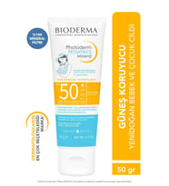 BIODERMA Photoderm Pediatrics Mineral SPF50+ Yenidoğan Bebek, Çocuk Çok Yüksek Korumalı Güneş Kremi 50 gr 3701129807309
