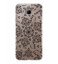 Samsung Galaxy J4 Core Kapak Nostalji Desen Tasarımlı Şeffaf Silikon Kılıf