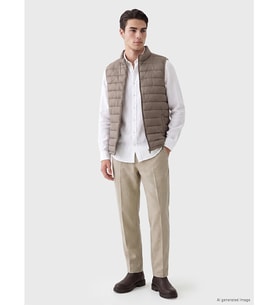 LCWAIKIKI Classic Kahverengi Regular Fit Dik Yaka Erkek Şişme Yelek