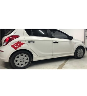 Hyundai İ20 Yan Marşpiyel Seti 2009 2010 2011 2012 2013 Mat Siyah Plastik 2 Adet