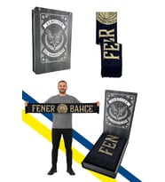 UNISEX GOLD FENERBAHÇE DOKUMA ATKI LAZER KUTU HEDİYELİ