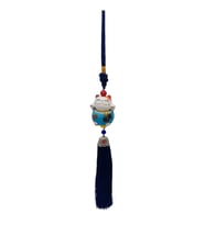 Feng Shui Maneki Neko Şans Kedisi Mavi No.1 (Karışık)