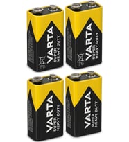 Lexroo VARTA SUPER HEAVY DUTY 9V PİL - 4'LÜ EKONOMİK PAKET