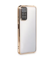 Xiaomi Redmi Note 11 Kılıf Kamera Korumalı Lensli Silikon - Gold