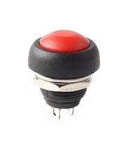 12mm PBS-33B 2 Pin Push Buton Kırmızı ON OFF 1A 250V Mini Yuvarlak Su Geçirmez Anahtar Momentary Sw