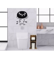BK Home Doğal Masif Ahşap Tuvalet Kağıtlığı ve Konsept Banyo Duvar Dekoru-3 (Beyaz)