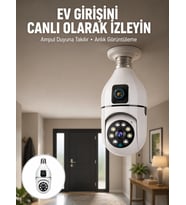1080P WiFi Ampul Güvenlik Kamerası – Gece Görüş & Uzaktan Erişim Yeni Nesil