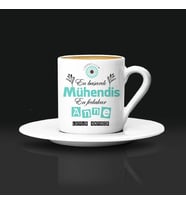 Mühendis Annelere Hediye Türk Kahvesi Fincanı