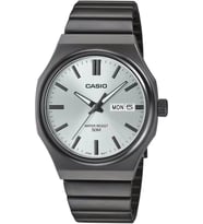 Casio MTP-E735B-7AVDF Gün ve Takvim Göstergeli 5 ATM Suya Dayanıklı Çelik Kasa Çelik Kordon Füme Erkek Kol Saati