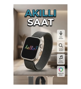 3 Kordonlu Akıllı Saat – Android ve iOS Uyumlu Uyku ve Sağlık Takibi