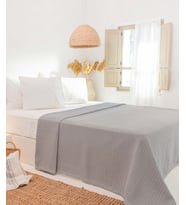 Koza Home Freya Müslin %100 Pamuk Bej Pike Çift Kişilik 230x245 7503A