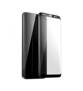 Samsung Galaxy G955 S8 Plus Uyumlu Ön Koruma Polymer Nano Ekran Koruyucu (Siyah)