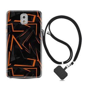 Samsung Note 3 4 5 8 9 20 Ultra 10 Lite Kılıf Boyun Askılı Silikon Zigzaglar 1651