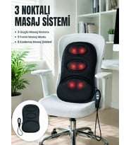 Titreşimli Masaj Koltuk Minderi Kademe Şiddet Ayarlı Isıtma Fonksiyonlu Masaj Pedi