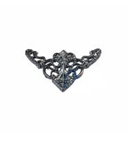 Dekoratif Köşe Süsü, Köşelik - Küçük, 19x34mm, Nikel, 1 Adet