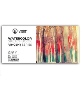 Vincent Watercolor Sketchbook White Suluboya Blok 300 gr 9x18 cm 10 Sayfa 