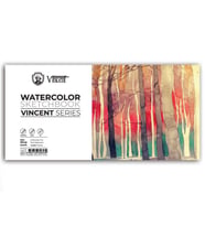 Vincent Watercolor Sketchbook White Suluboya Blok 300 gr 9x18 cm 10 Sayfa 