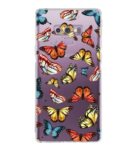 PrintiFy Samsung Galaxy Note 9 ile Uyumlu Water Color 2  Kamera Korumalı Şeffaf  Kılıf