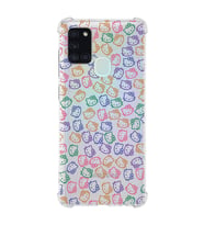 Samsung Galaxy A21s  Uyumlu Köşe Korumalı Antişok Kapak Hello Kitty Tasarımlı Şeffaf  Kılıf