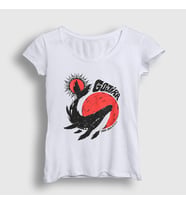 Presmono Kadın Beyaz Mars To Sirius V3 Gojira T-Shirt 407192tt