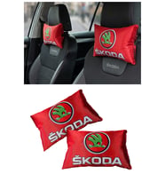 Skoda Araç Uyumlu Dijital Baskılı Seyahat Boyun Yastığı - Şık Tasarım