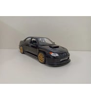 Subaru Impreza Wrx Sti Black 1:24 Ölçek Model Araba