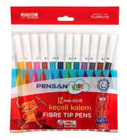 Pensan Keçeli Kalem 12Li Keçeli Boya Kalemi - 2 paket