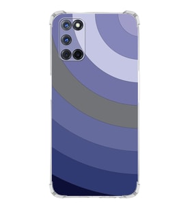 PrintiFy Oppo A72 Uyumlu Köşe Korumalı Renk Cümbüşü D Tasarımlı Şeffaf Silikon Kılıf