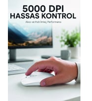 Kablosuz Bluetooth Mouse Sessiz Tıklama Ergonomik Wireless Fare