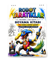 Robot Yaratıklar – 35 Farklı Robot Çizimi Boyama Kitabı Zeynel Abidin İleri Yetişkinler, Gençler ve Çocuklar İçin