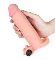 Pretty Love 6 CM Dolgulu Realistik Penis Kılıfı Uzatmalı Prezervatif