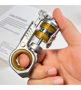 Premium EDC Fidget Toy Paslanmaz Çelik Tuning Fork Mekanizmalı Manyetik Metal Yeni nesil stres çarkı