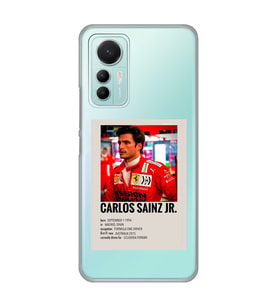 Xiaomi Mi 12 Lite Uyumlu Carlos Sainz Desenli Şeffaf Telefon Kılıfı