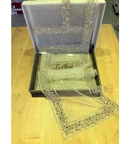 Salon Takımı Çeyizlik Hayal Tül Runner Set 5 Parça Hayal Tül Ranır Masa Sehpa Konsol Örtüsü Emona