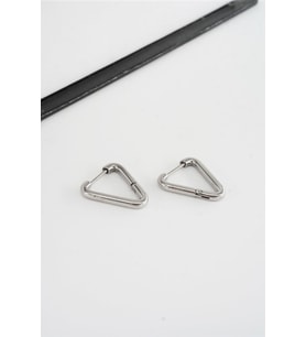 Kadın 316 L Paslanmaz Çelik 2 cm Üçgen Model Küpe