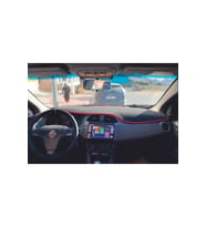 2007-2010 Modellerine Uygun Fiat Bravo Torpido Koruma Halısı Siyah Kenar Renk Siyah