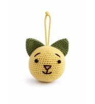 Maskot Sarı Kafa Miniş Pisi Amigurumi Organik Anahtarlık Oyuncak