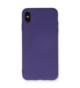 iPhone Xs Max Kılıf Nano İçi Kadife Silikon - Mor