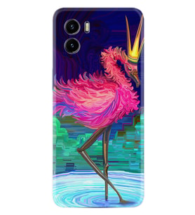 Vivo Y15S Y32 Y33S Y51 Y53S Kılıf Desemli Silikon Queen Flamingo 1748