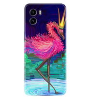 Vivo Y15S Y32 Y33S Y51 Y53S Kılıf Desemli Silikon Queen Flamingo 1748