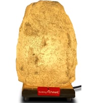 Beyaz Kaya Tuzu Lamba 5-6 Kg, doğal ve şık aydınlatma seçeneği (Krem)