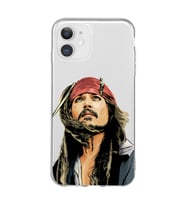 Iphone 11 Uyumlu Jack Sparrow Tasarımlı Şeffaf Telefon Kılıfı