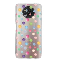 PrintiFy Xiaomi Poco X3 Pro ile Uyumlu 1mm Slim Fit Water Color 6 Baskılı Şeffaf  Kılıf
